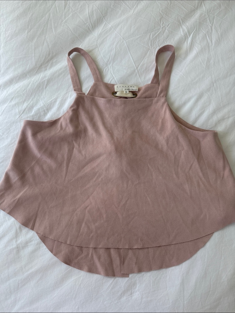 Women's Sleeveless Square-Neck Tank Top - Dusty Rose